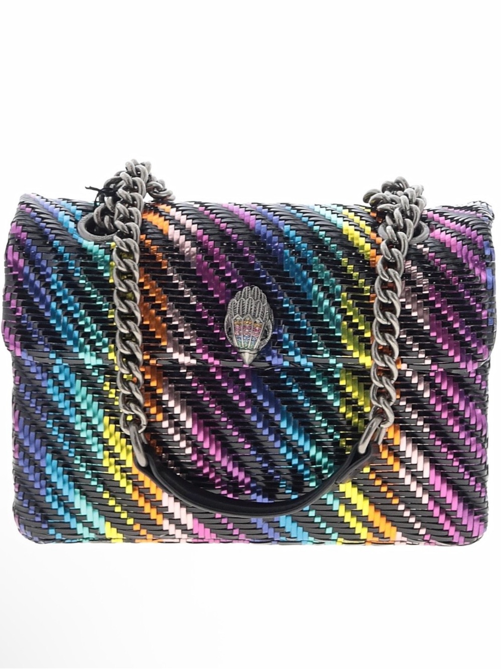 Kieth Geiger the Kensington rainbow woven shoulder bag purse